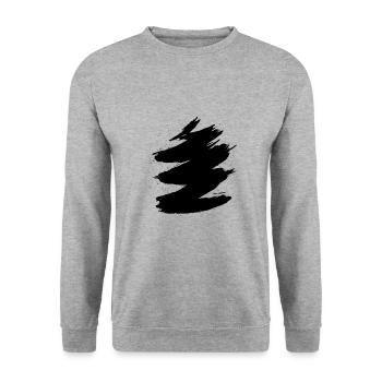 Coups - Sweat-shirt Unisexe - gris chiné - Devant - Alina (178cm) & Michal (187cm)
