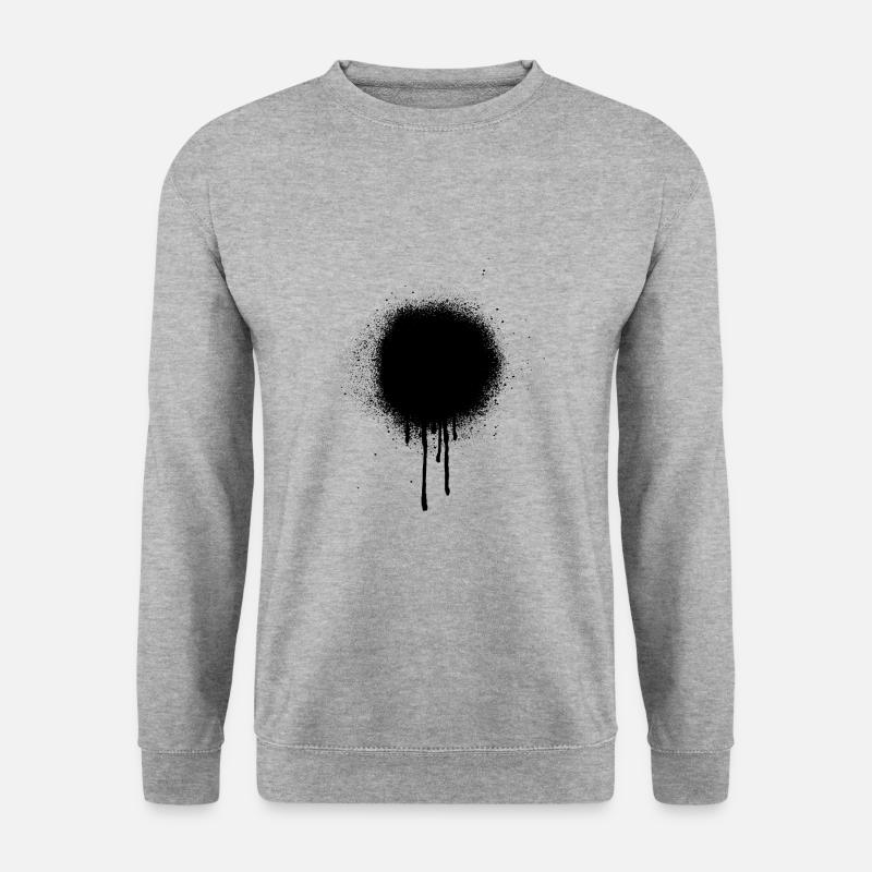 Graffiti Fleck - Unisex Pullover - Weißgrau meliert