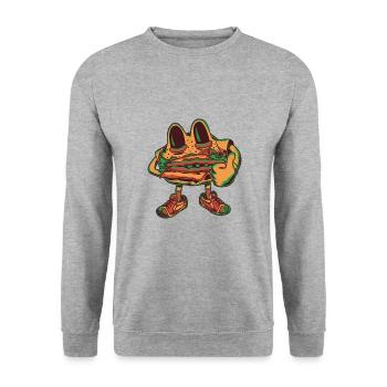 Sandwich Figure - Unisex Sweatshirt - salt & pepper - Front - Alina (178cm) & Michal (187cm)
