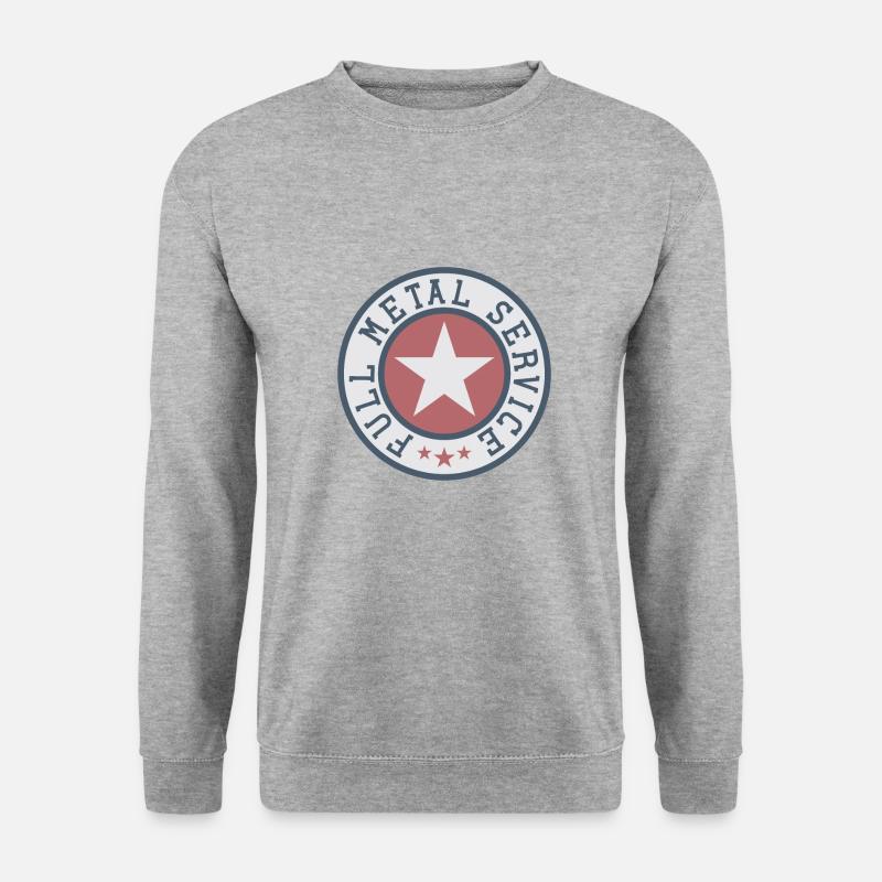 Full Metal Service - Unisex Pullover - Weißgrau meliert