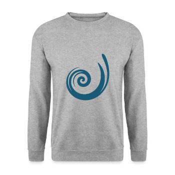 Blue Pattern Dark Blue Gift Christmas - Unisex Sweatshirt - salt & pepper - Front - Alina (178cm) & Michal (187cm)