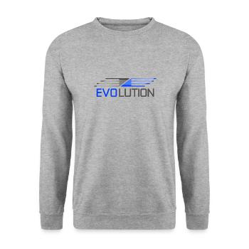 EVOLUTION 2 - Unisex Sweatshirt - salt & pepper - Front - Alina (178cm) & Michal (187cm)
