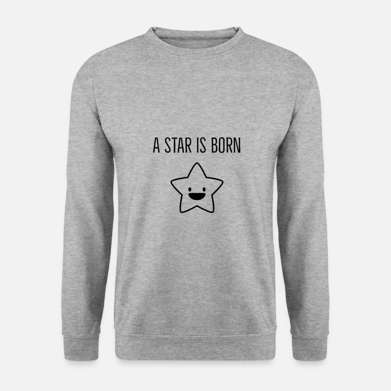A Star Is Born - Unisex Pullover - Weißgrau meliert
