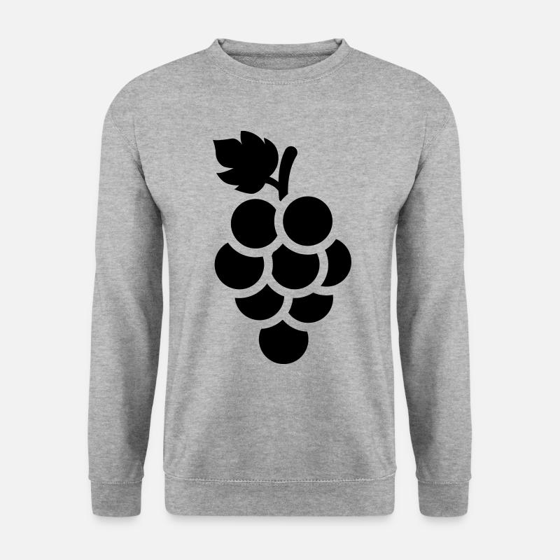weintrauben - Unisex Pullover - Weißgrau meliert