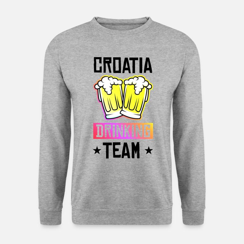 Croatia Drinking Team - Unisex Sweatshirt - salt & pepper