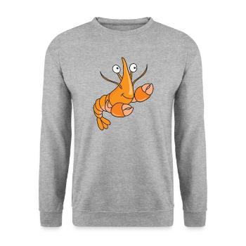 Crustacés marins mignons de homard - Sweat-shirt Unisexe - gris chiné - Devant - Alina (178cm) & Michal (187cm)