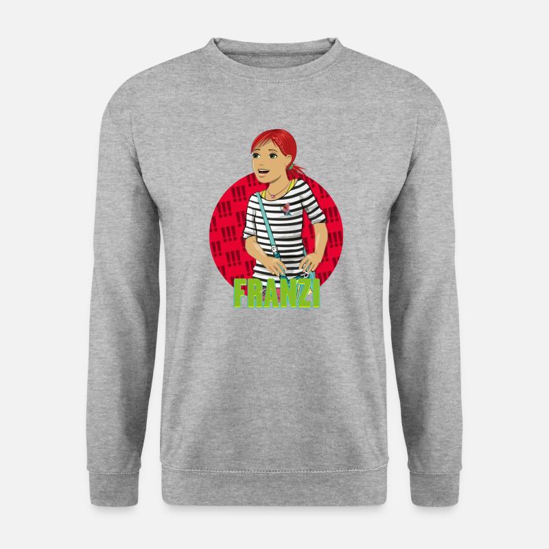 Die Drei !!! Franzi - Unisex Pullover - Weißgrau meliert