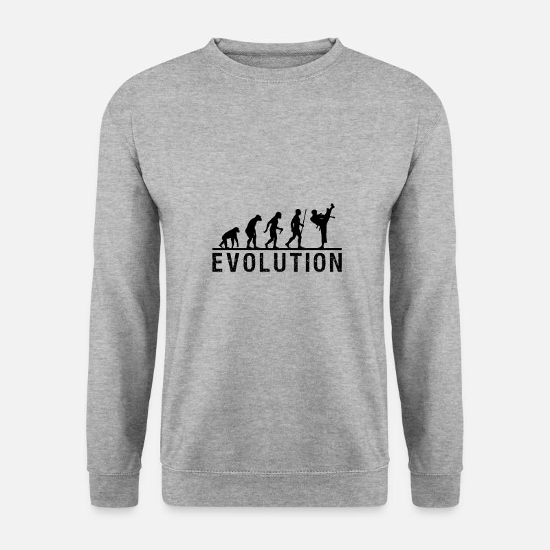 Chaîne d'évolution du taekwondo - Sweat-shirt Unisexe - gris chiné