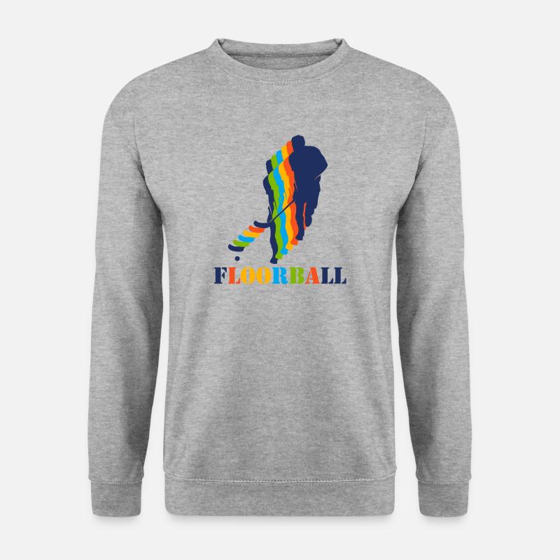 Floorball - Unisex Pullover - Weißgrau meliert