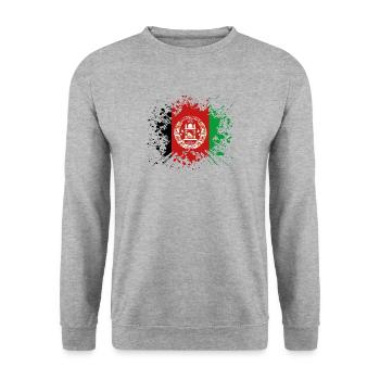 home country roots roots love Afghanistan png - Unisex Sweatshirt - salt & pepper - Front - Alina (178cm) & Michal (187cm)