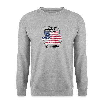 THÉRAPIE DE VACANCES DE VOYAGE Amérique Etats-Unis El Monte - Sweat-shirt Unisexe - gris chiné - Devant - Alina (178cm) & Michal (187cm)