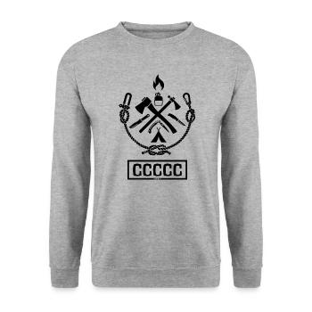 Les 5 C - Sweat-shirt Unisexe - gris chiné - Devant - Alina (178cm) & Michal (187cm)