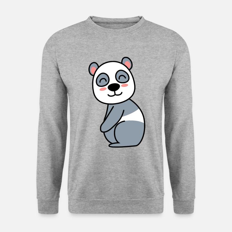 Panda Comic Animal - Unisex Sweatshirt - salt & pepper