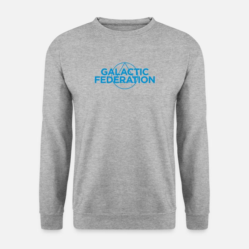Galaktische Föderation Logo - Unisex Pullover - Weißgrau meliert