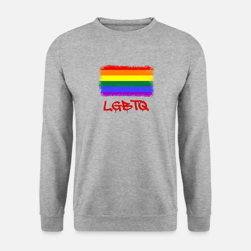 lgbtq, pride month - Unisex Pullover - Weißgrau meliert