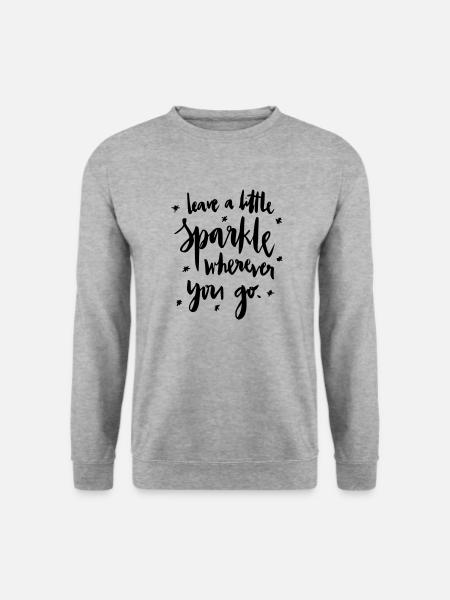 Leave a lil Sparkle: D - Unisex Sweatshirt - salt & pepper
