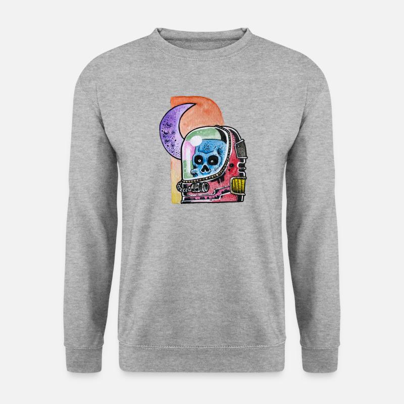 Space skull - Unisex Sweatshirt - salt & pepper