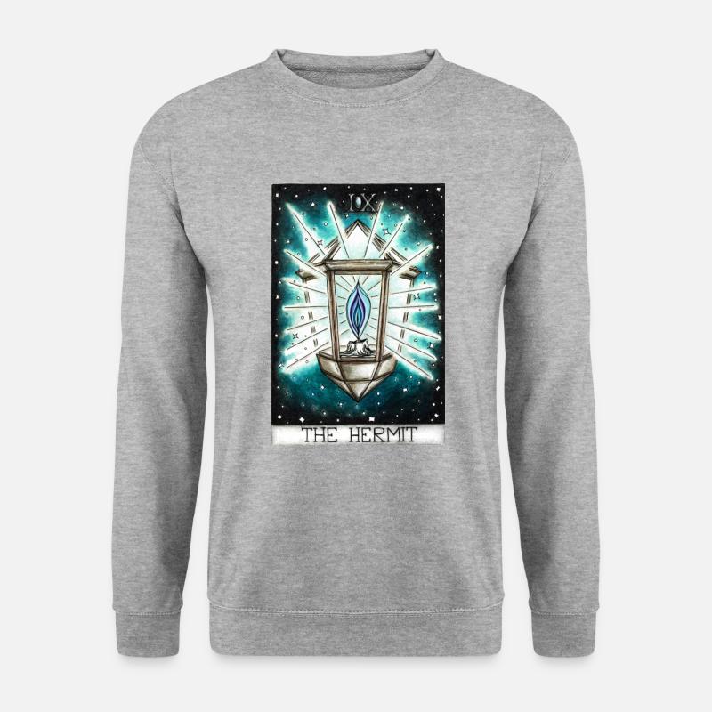 The Hermit - Unisex Pullover - Weißgrau meliert