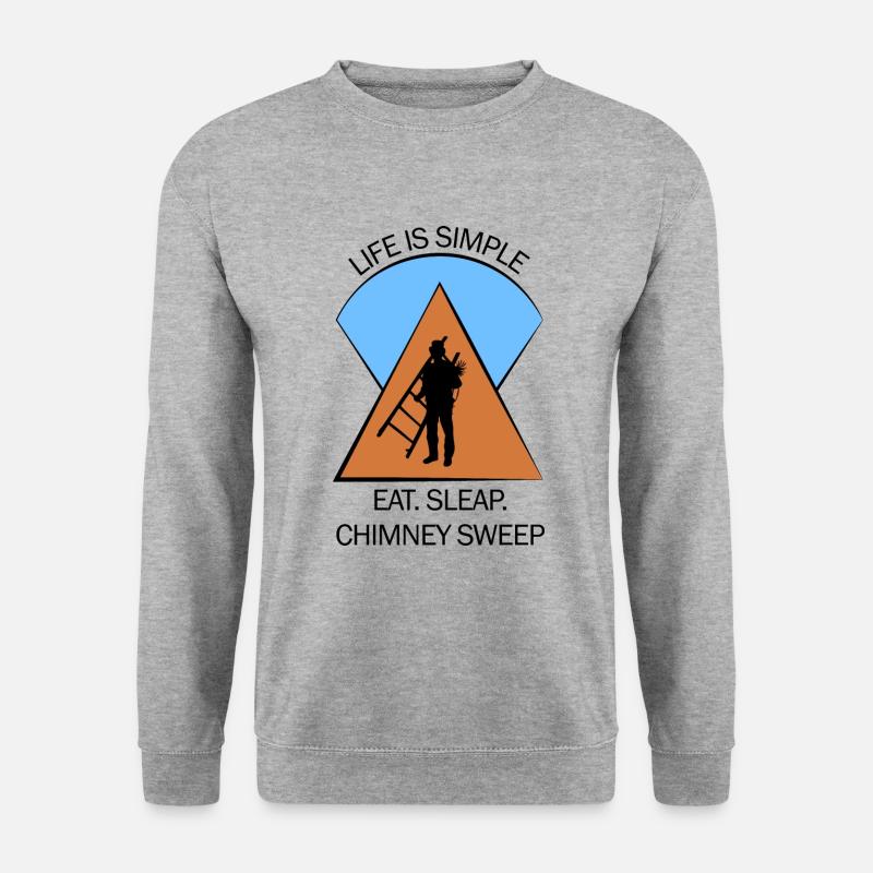 Schornsteinfeger Schlotfeger - Unisex Pullover - Weißgrau meliert