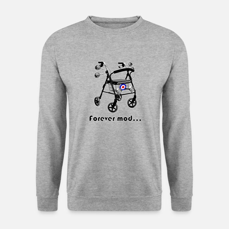 forever mod - Unisex Pullover - Weißgrau meliert