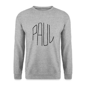 Paul gift - Unisex Sweatshirt - salt & pepper - Front - Alina (178cm) & Michal (187cm)