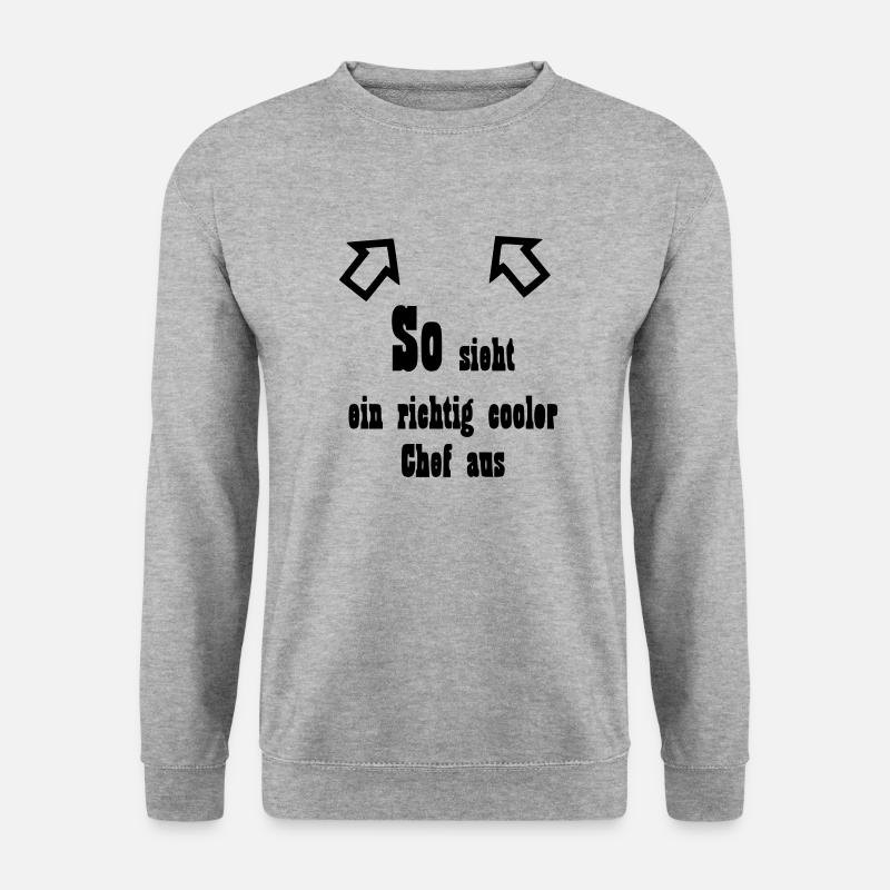 Chef Geschenk - Unisex Pullover - Weißgrau meliert