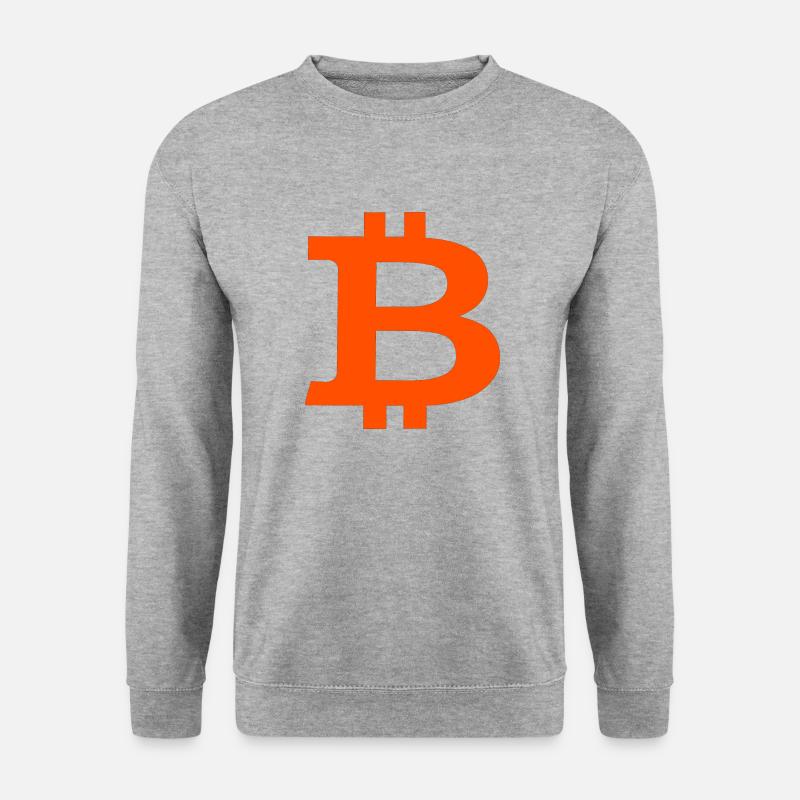 Bitcoin - Unisex Pullover - Weißgrau meliert