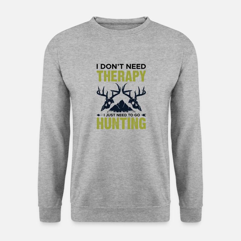 Chasse parce que - Sweat-shirt Unisexe - gris chiné