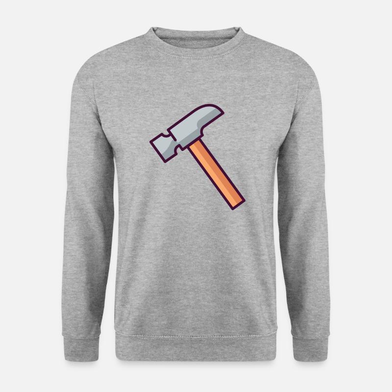 Hammer - Unisex Pullover - Weißgrau meliert
