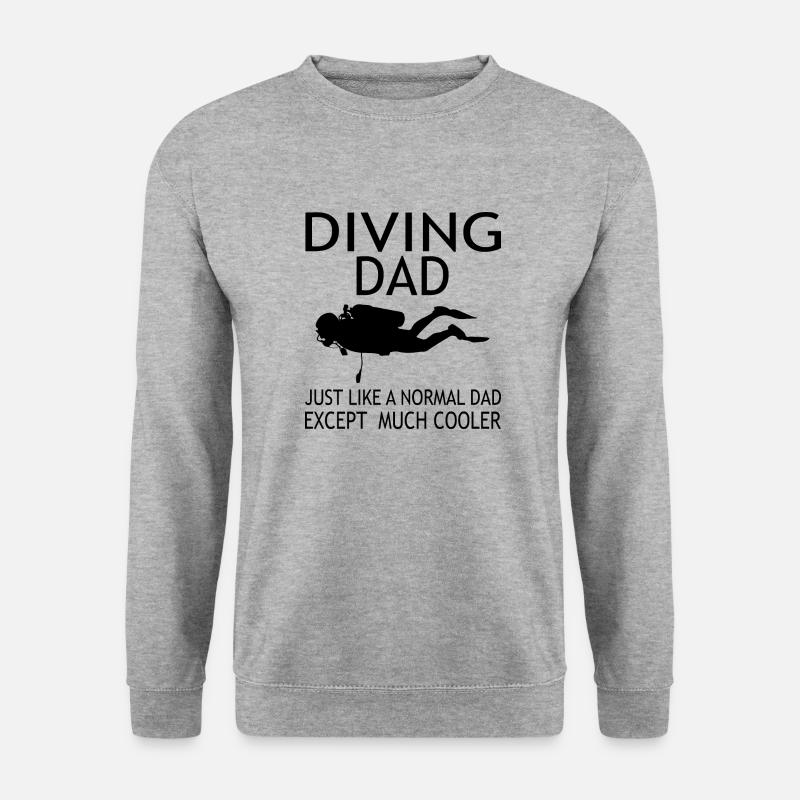 Diving Dive tauchen - Unisex Pullover - Weißgrau meliert