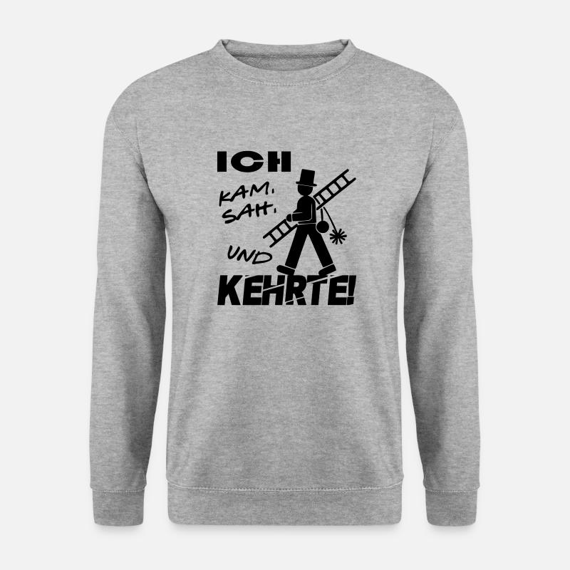 Job arbeit Beruf Schornsteinfeger - Unisex Pullover - Weißgrau meliert
