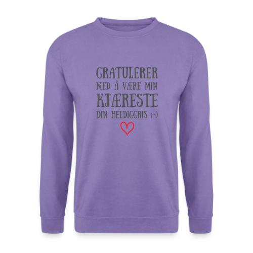 Gratulerer med å være min kjæreste - Genser unisex