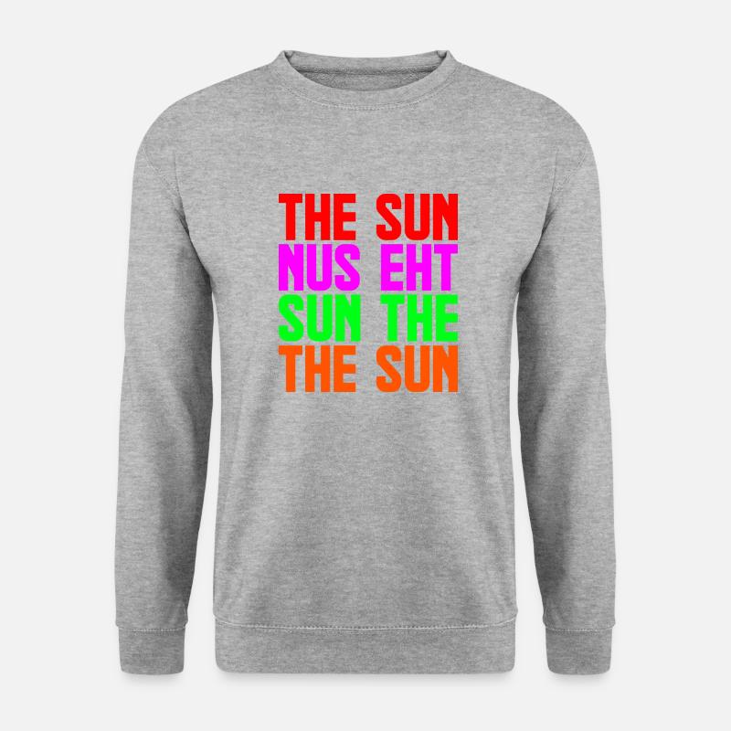 Die Sonne - Unisex Pullover - Weißgrau meliert