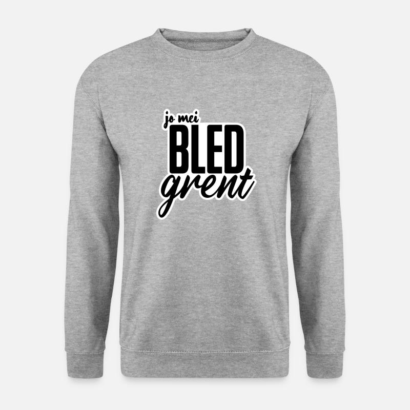 Bled grent - Unisex Pullover - Weißgrau meliert