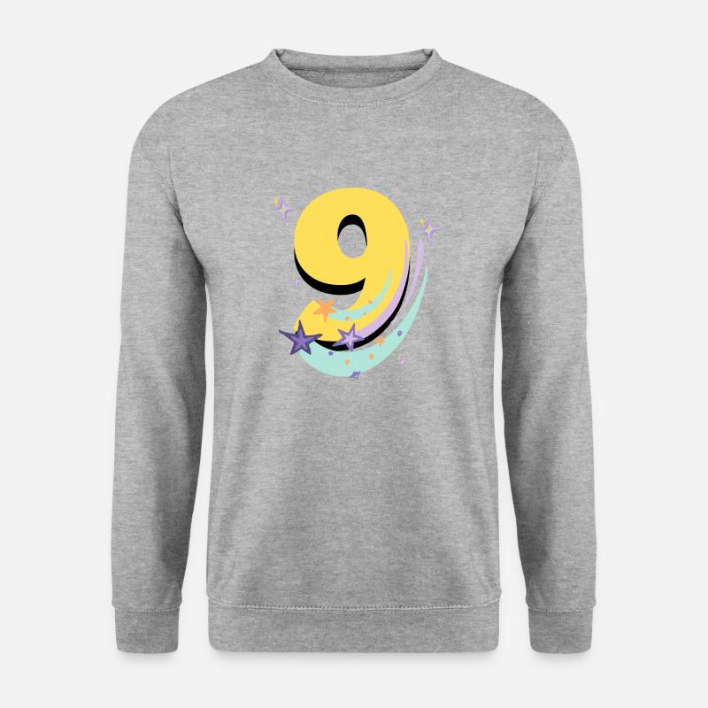 9th Birthday (9-year gift) - Unisex Sweatshirt - salt & pepper