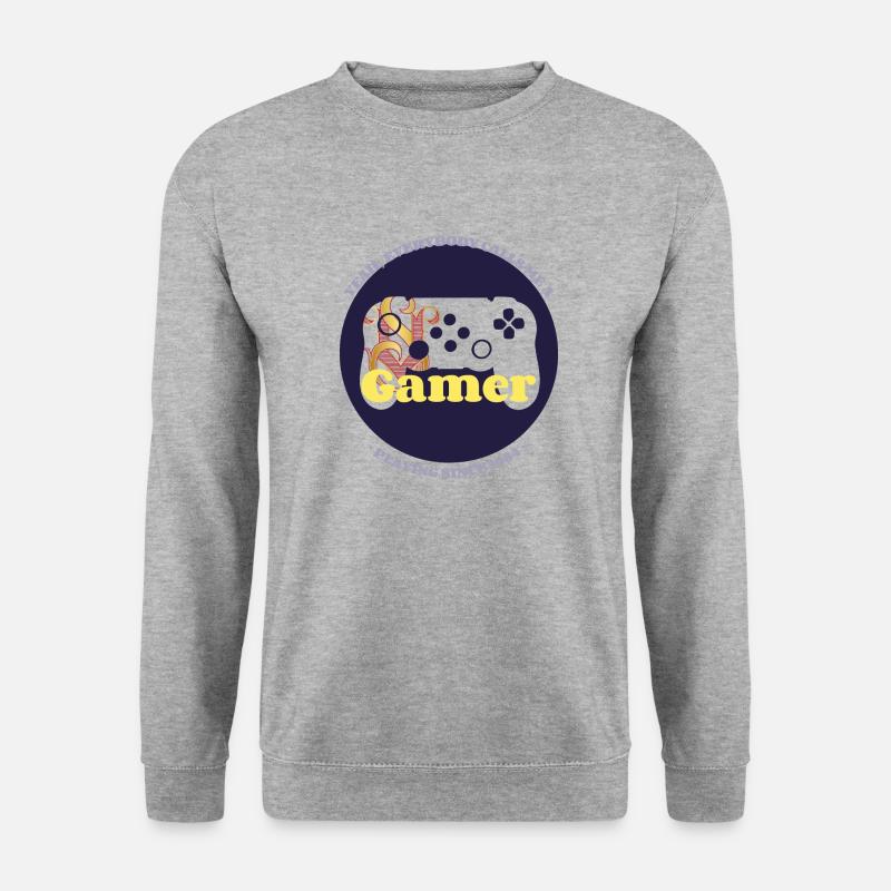Gamer - Unisex Pullover - Weißgrau meliert