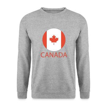 Canada - Unisex Sweatshirt - salt & pepper - Front - Alina (178cm) & Michal (187cm)