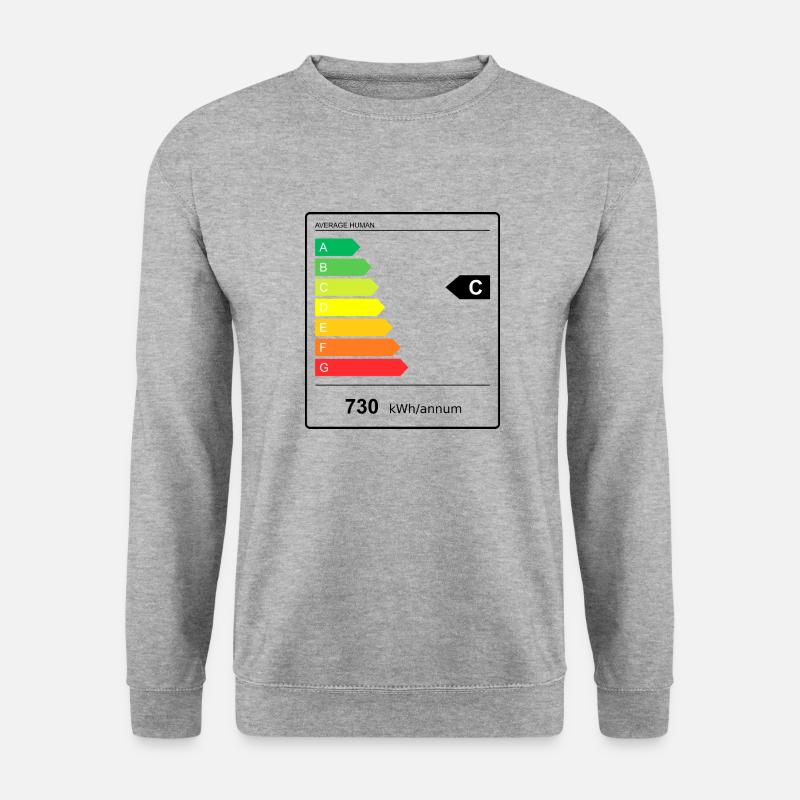 Durchschnittlicher Mensch - Unisex Pullover - Weißgrau meliert