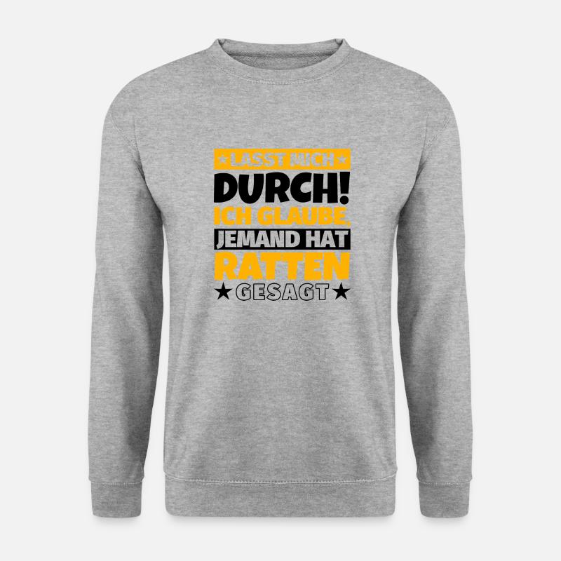 Ratten - Unisex Pullover - Weißgrau meliert