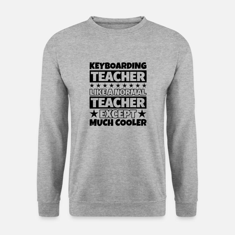 Gift for keyboard teachers - Unisex Sweatshirt - salt & pepper