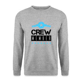 Crew Member - Unisex Sweatshirt - salt & pepper - Front - Alina (178cm) & Michal (187cm)