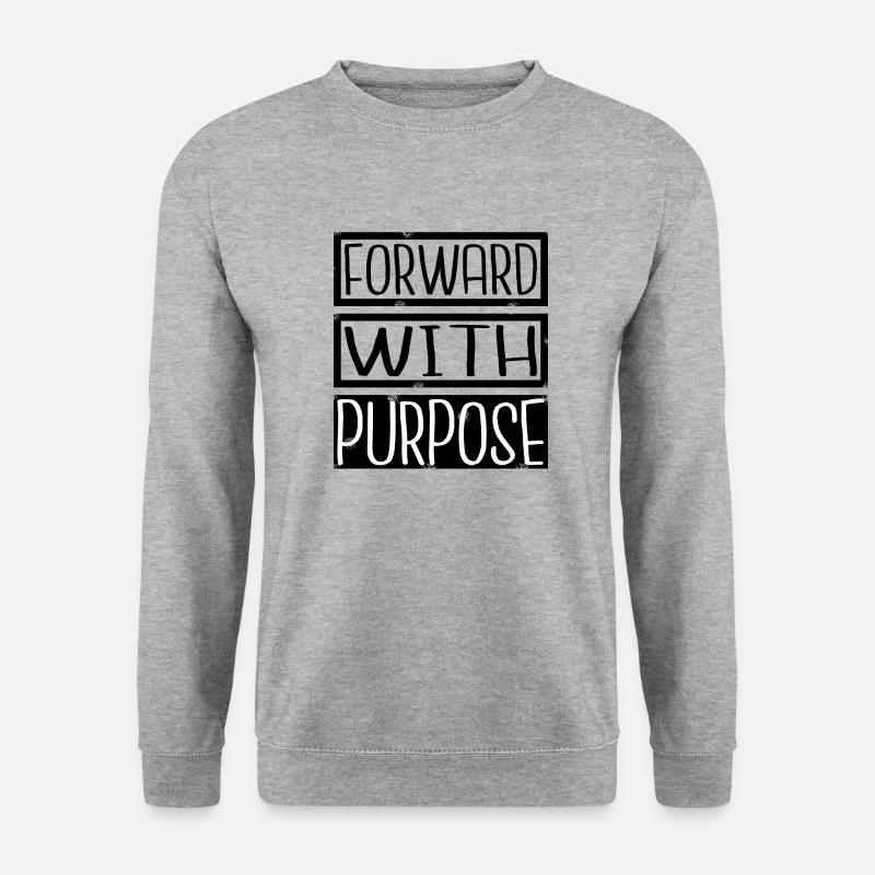 Progrès Croissance Changement Développement Enthousiasme - Sweat-shirt Unisexe - gris chiné