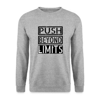 Geek Bday Toughness Fortitude idée cadeau d’anniversaire - Sweat-shirt Unisexe - gris chiné - Devant - Alina (178cm) & Michal (187cm)