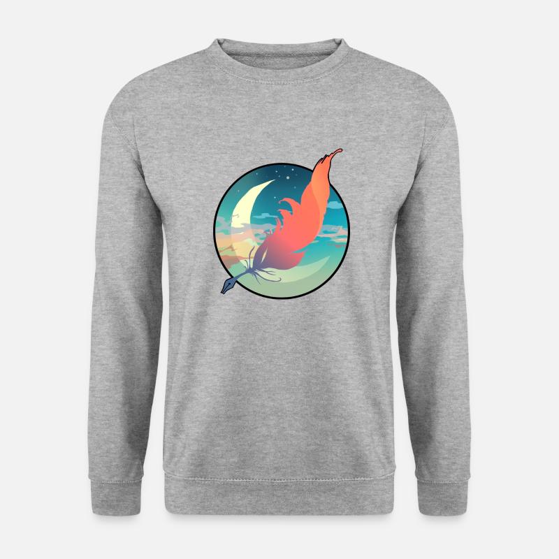 Dreamwriter - Unisex Pullover - Weißgrau meliert