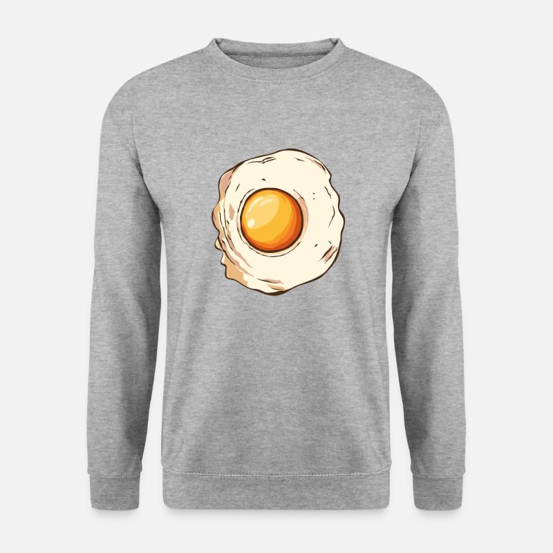 Æg Flat Drawing Æg 2 W - Unisex sweater - hvidgrå meleret