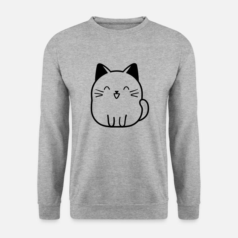 cat - Unisex Sweatshirt - salt & pepper