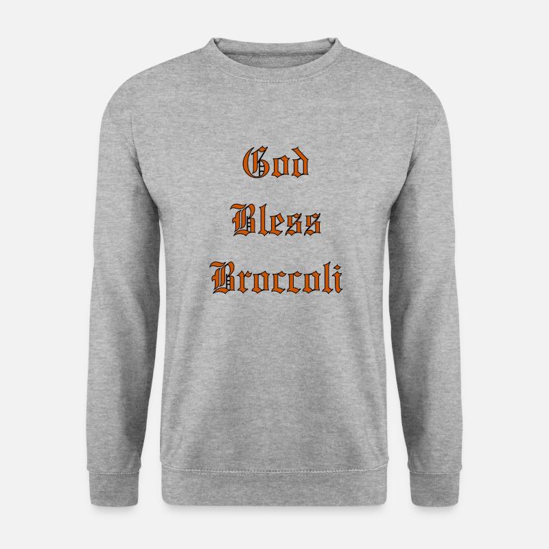 GodBlessBroccoli - Unisex Sweatshirt - salt & pepper
