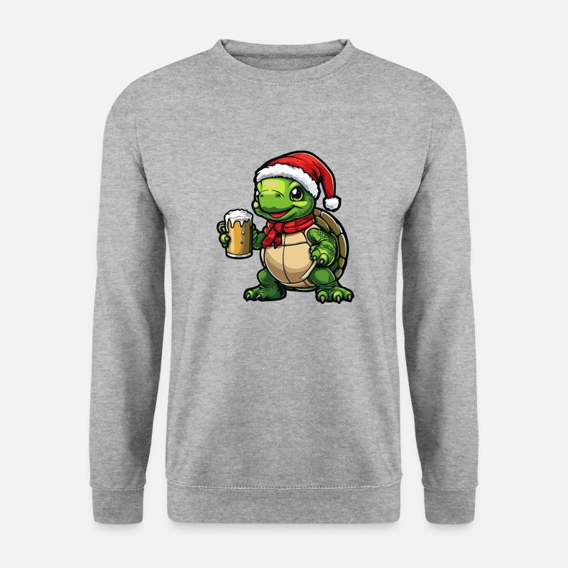 Turtle Christmas Beer - Unisex Sweatshirt - salt & pepper