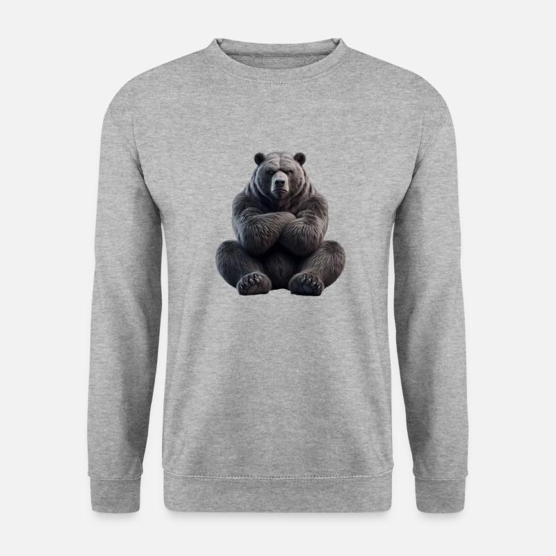 Bear grim 1 - Unisex Sweatshirt - salt & pepper