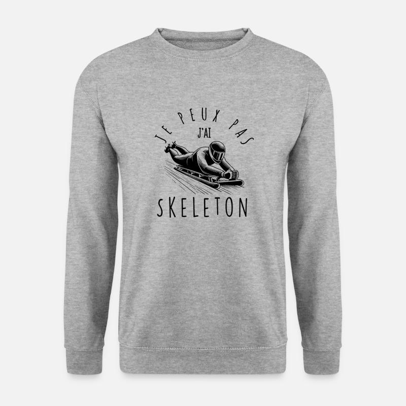 I can't, I have Skeleton - Unisex Sweatshirt - salt & pepper